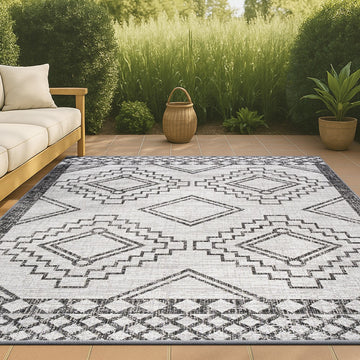 Marokko Diamond Tribal Medallion Indoor/outdoor Area Rug